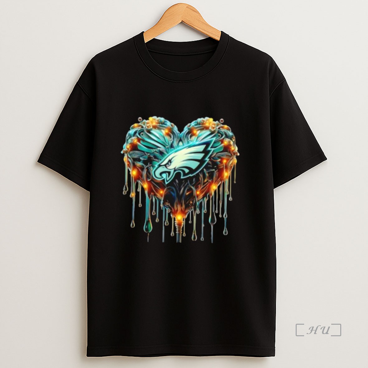 Officials Philadelphia Eagles Nfl Heart Caramel Premium Shirt Sweatshirt Tee
