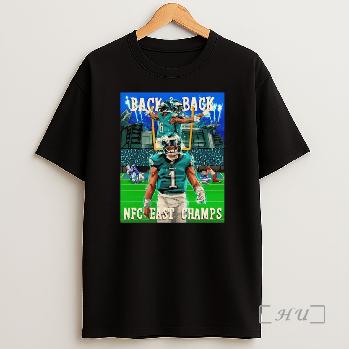 Officials Philadelphia Eagles Back 2 Back Nfc East Champs 2025 Shirt Sweatshirt Tee