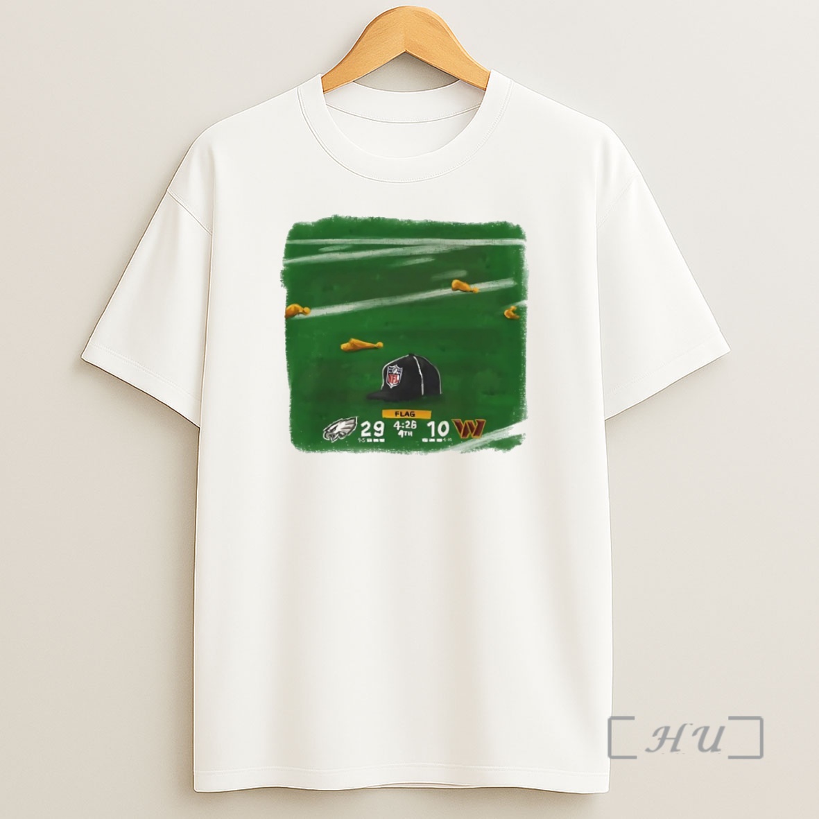 Officials Philadelphia Eagles Vs Washington Commanders 29 10 Hat On The Field Circle Shirt Sweatshirt Tee