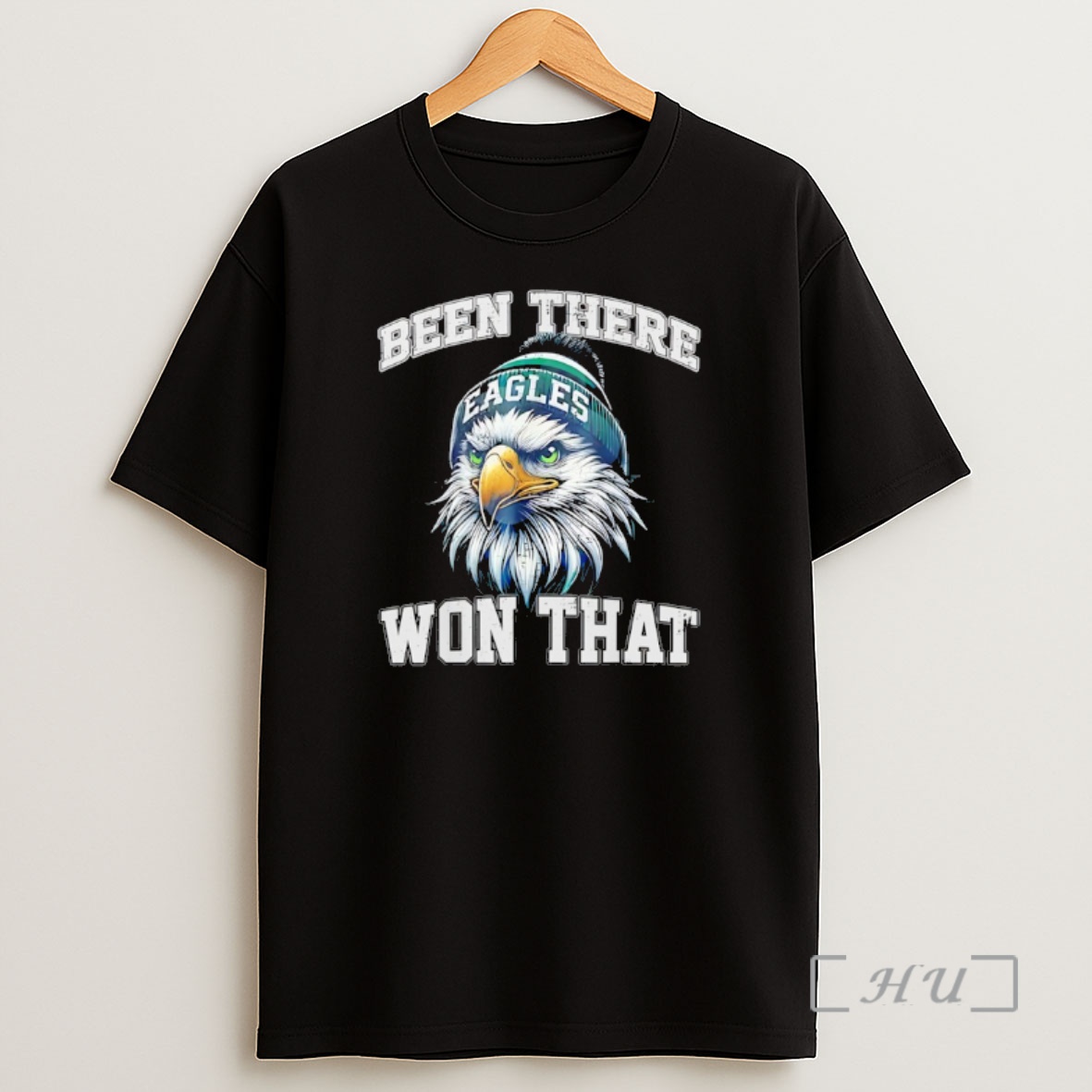 Officials Philadelphia Eagles Wearing Beanie Been There Won That Shirt Sweatshirt Tee