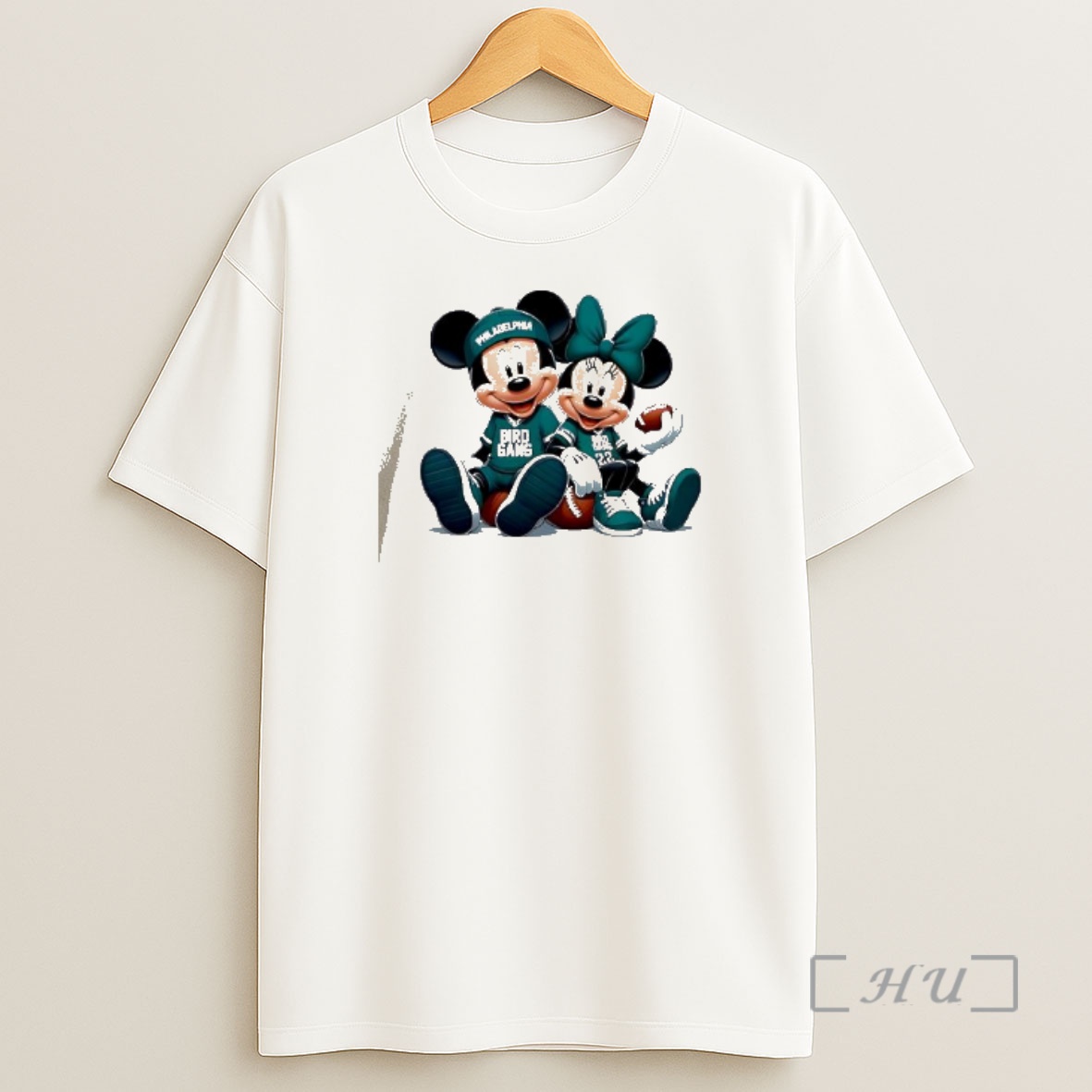 Officials Philadelphia Football Bird Gang Mickey And Minnie Cartoon Premium Shirt Sweatshirt Tee