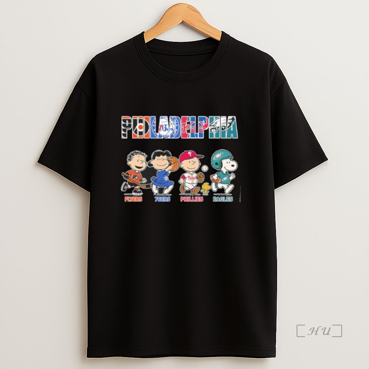 Officials Philadelphia Peanuts Flyer 76ers Phillies Eagles Premium Shirt Sweatshirt Tee