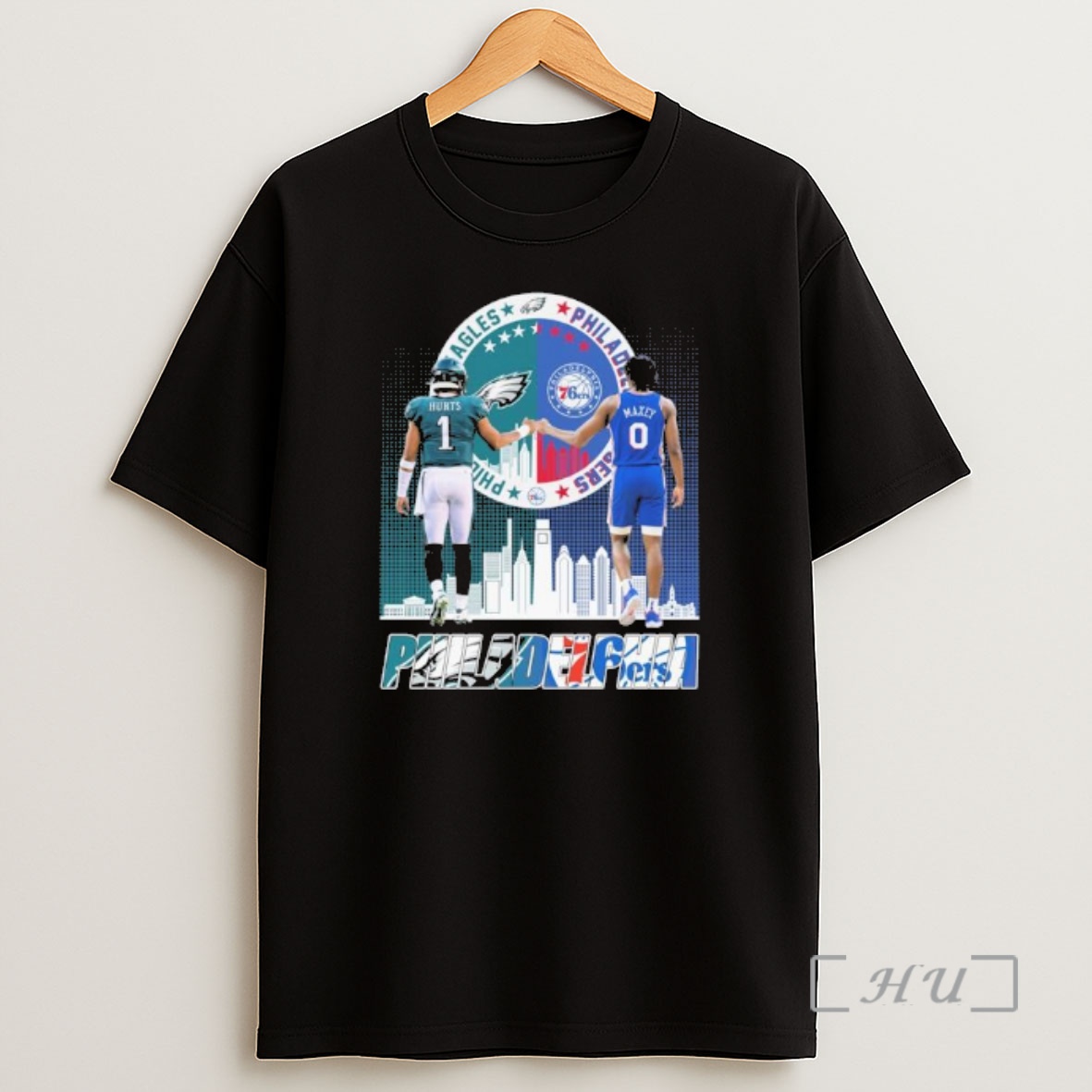 Officials Philadelphia Sports Tyrese Maxey 76ers And Jalen Hurts Eagles Shirt Sweatshirt Tee