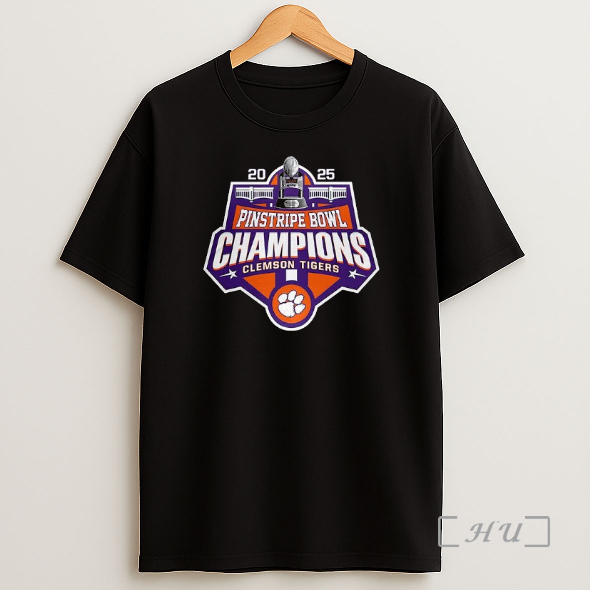 Officials Pinstripe Bowl Champions 2025 Clemson Tigers Shirt Sweatshirt Tee
