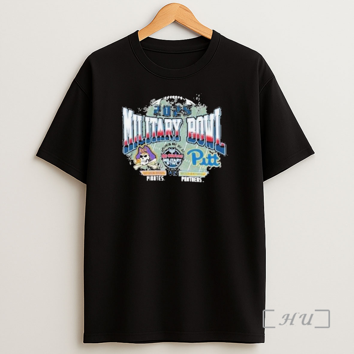 Officials Pittsburgh Panthers Vs East Carolina Pirates 2025 Military Bowl Dueling Helmets Champion Shirt Sweatshirt Tee