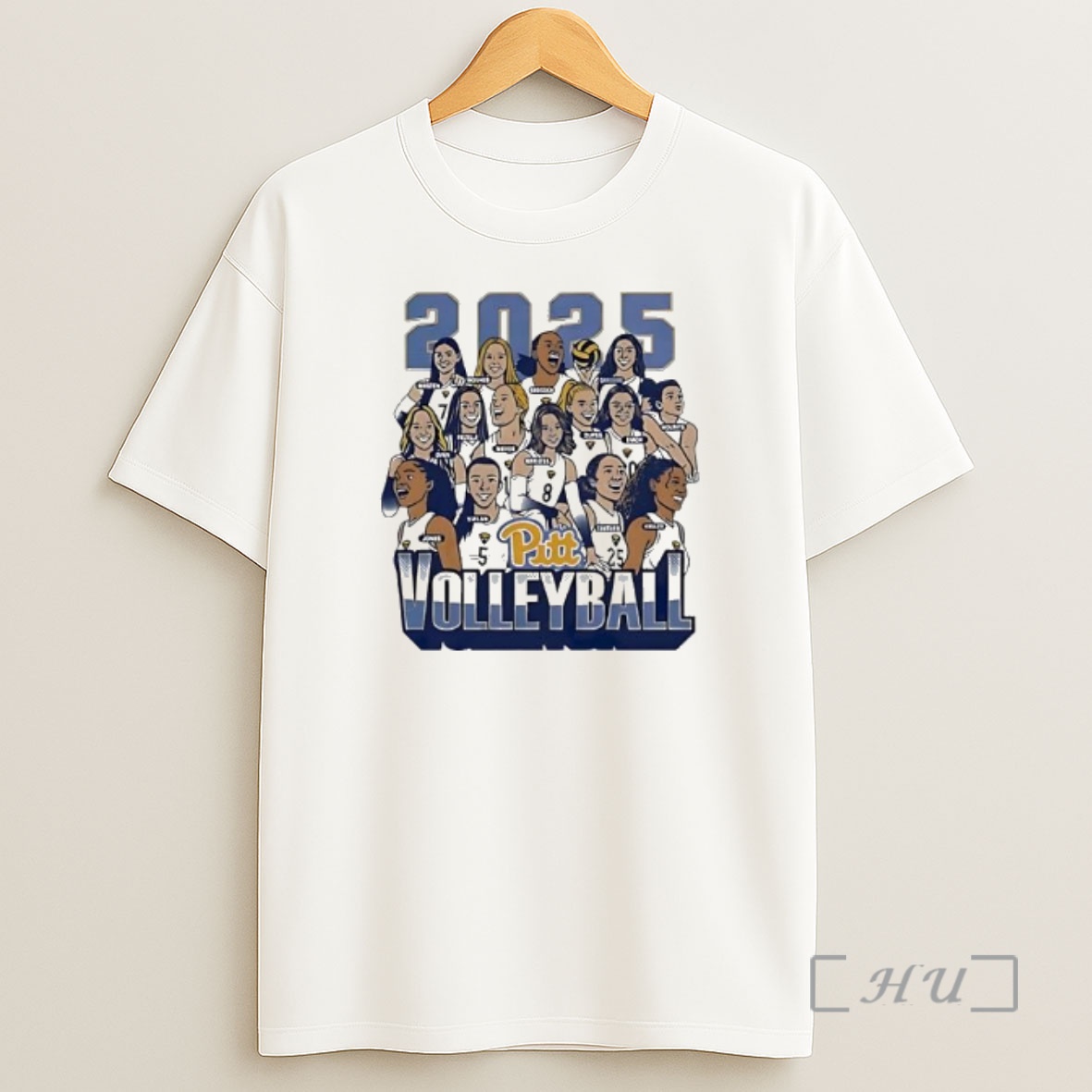 Officials Pittsburgh Panthers Volleyball 2025 Caricature Shirt Sweatshirt Tee