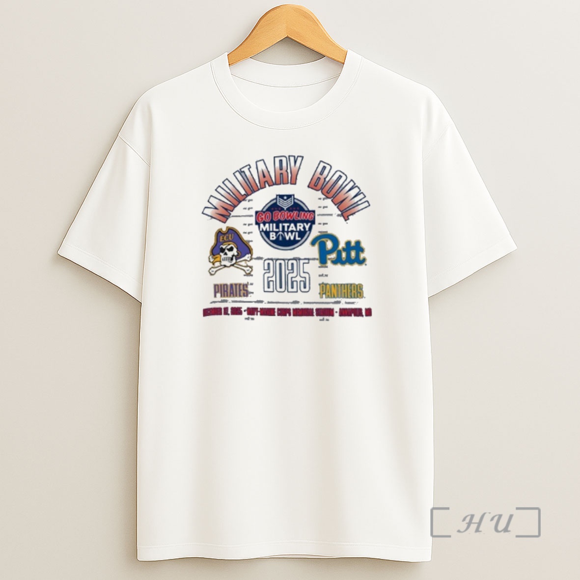 Officials Pittsburgh Panthers Vs East Carolina Pirates 2025 Military Bowl Dueling Helmets Shirt Sweatshirt Tee