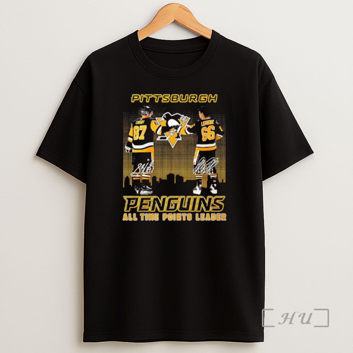 Officials Pittsburgh Penguins All Time Points Leader City Skyline Shirt Sweatshirt Tee