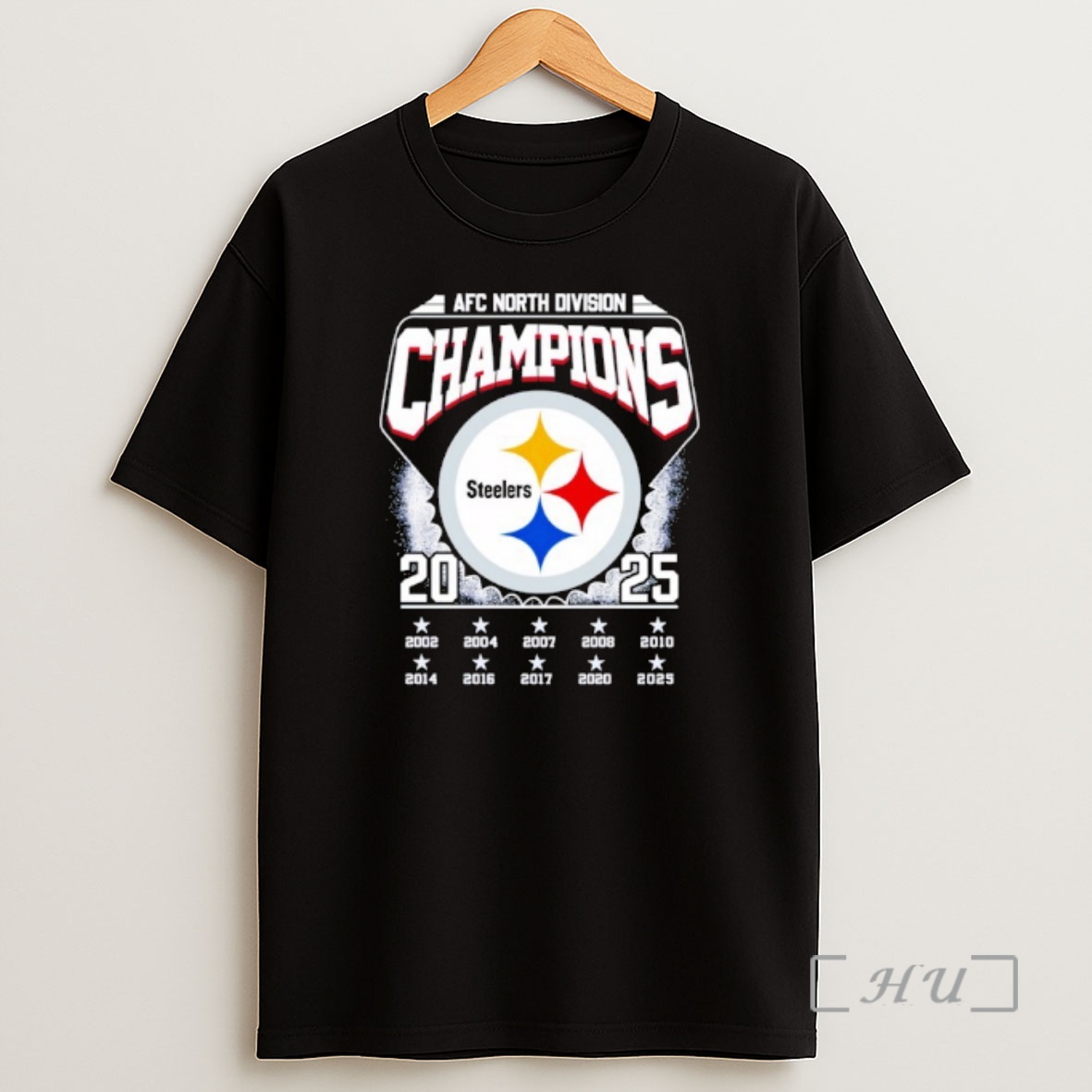 Officials Pittsburgh Steelers 2025 Afc North Division Champions Shirt Sweatshirt Tee