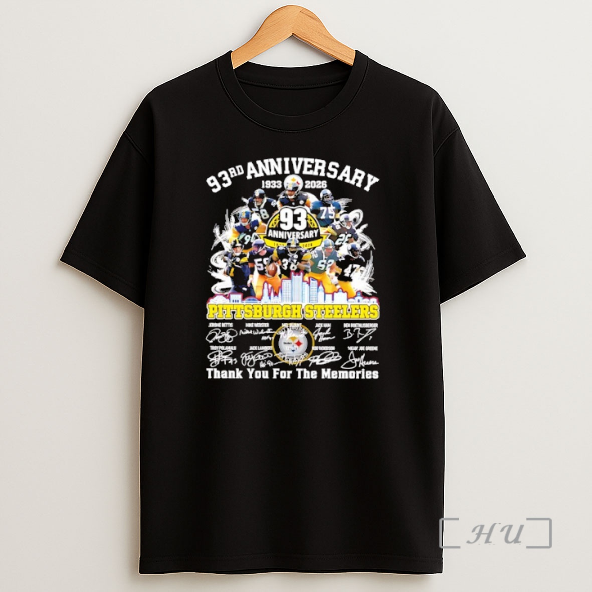 Officials Pittsburgh Steelers 93rd Anniversary 1933 2026 Thank You For The Memories Signatures Shirt Sweatshirt Tee