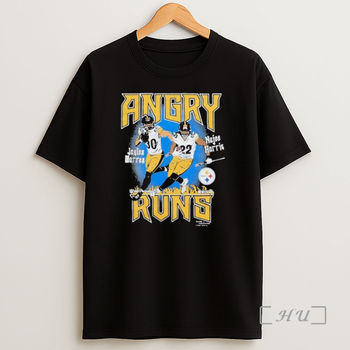 Officials Pittsburgh Steelers Jaylen Warren And Najee Harris Angry Runs Good Morning Football Nfl Shirt Sweatshirt Tee