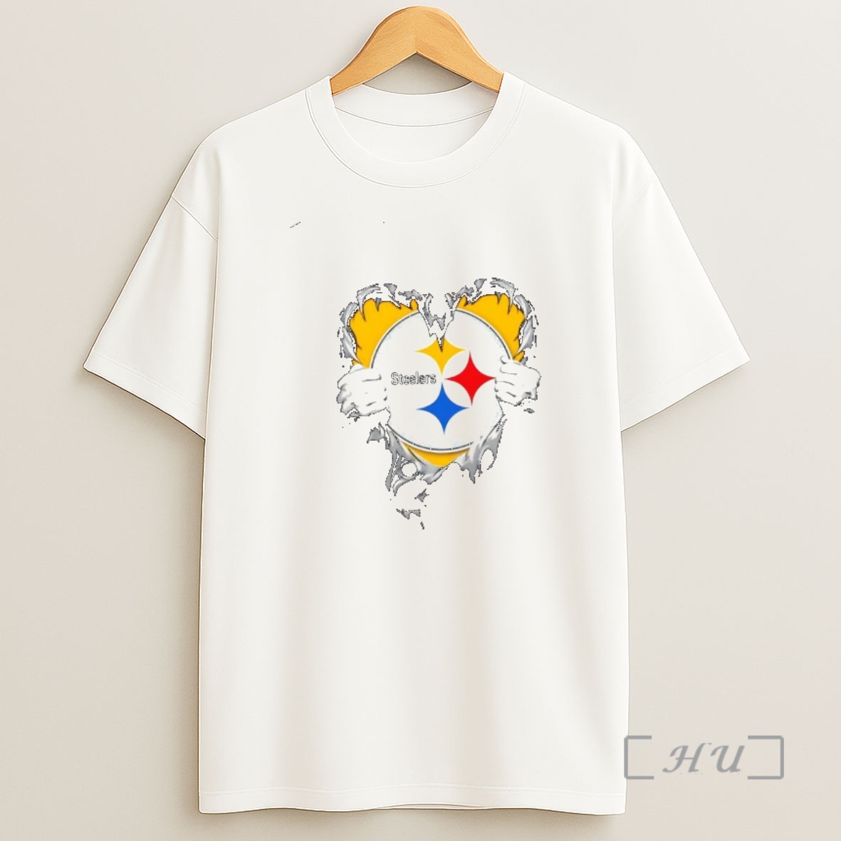 Officials Pittsburgh Steelers Rip The Chest Forever In My Heart Shirt Sweatshirt Tee
