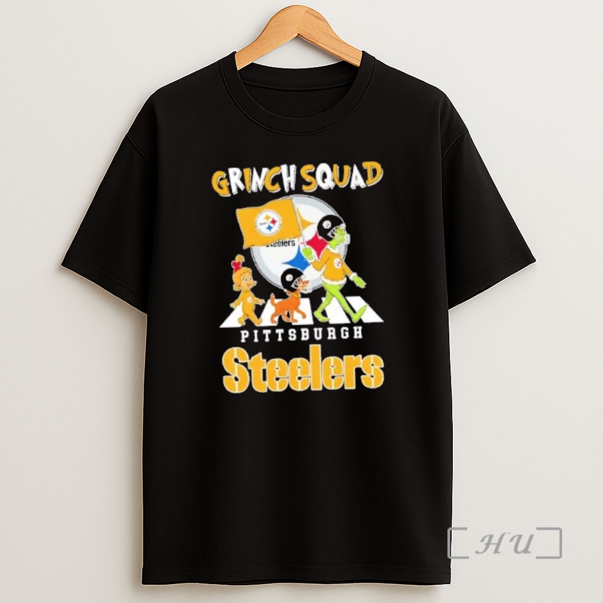 Officials Pittsburgh Steelers X Grinch Squad Abbey Road Premium Shirt Sweatshirt Tee