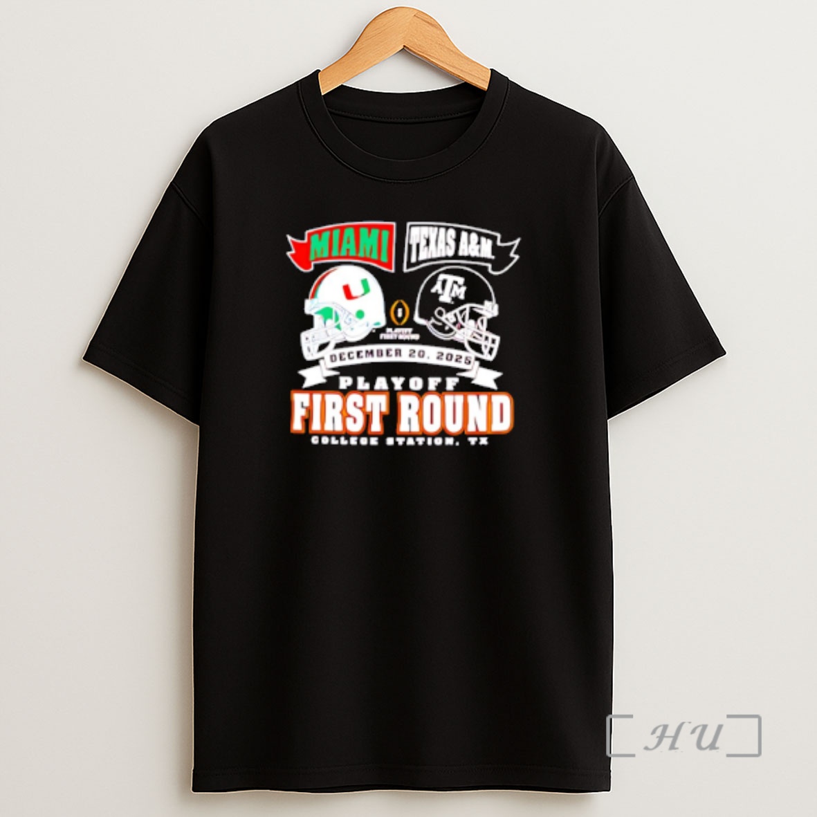 Officials Playoff First Round Game Miami Hurricanes Vs Texas Am Aggies December 20th 2025 Shirt Sweatshirt Tee