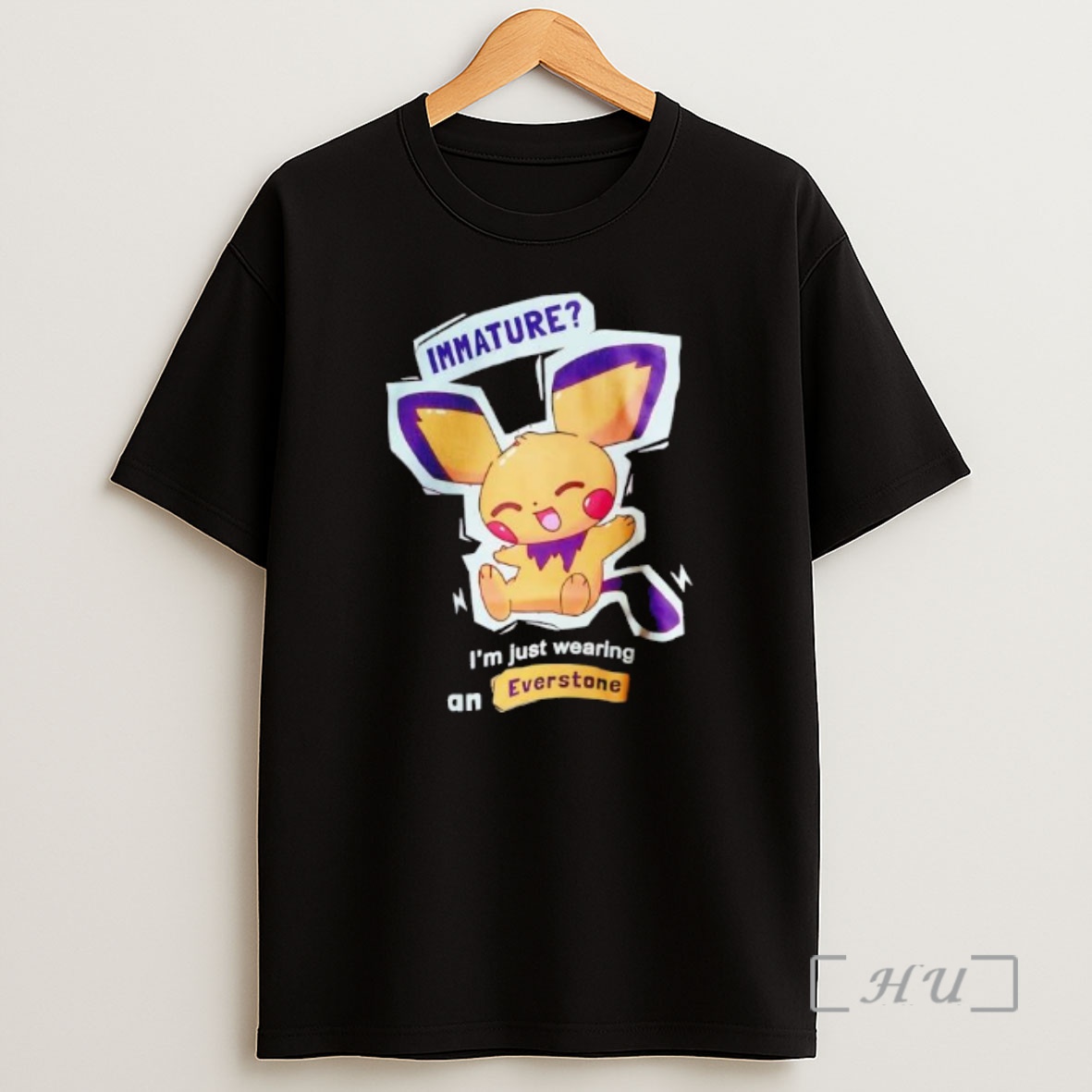 Officials Pokemon Immature Im Just Wearing An Everstone Graphic Shirt Sweatshirt Tee