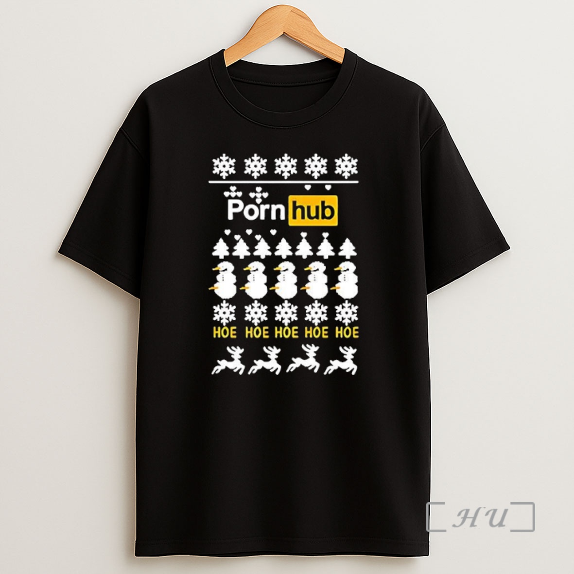 Officials Porn Logo Hoe Hoe Hoe Ugly Christmas Shirt Sweatshirt Tee
