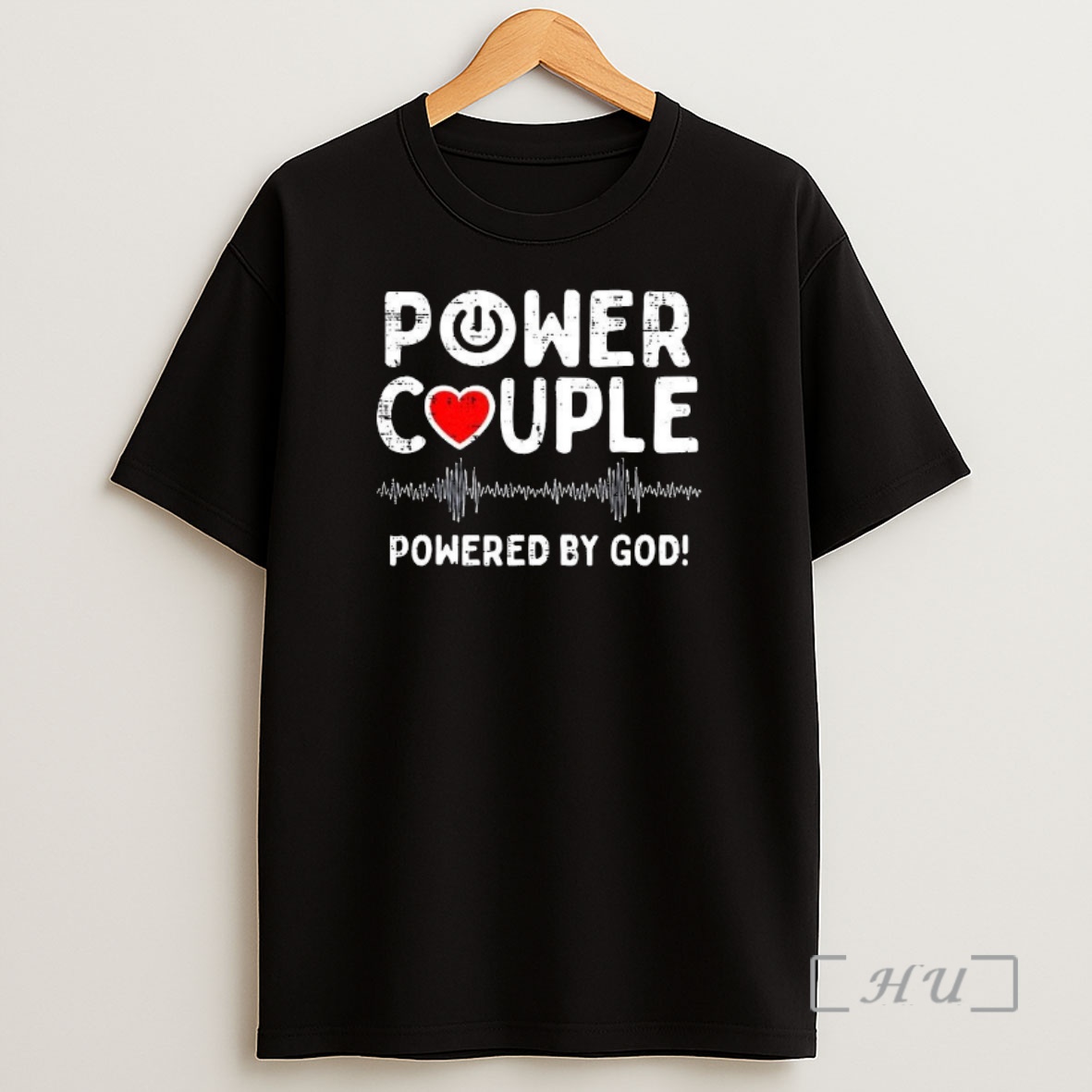 Officials Power Couple Powered By God Christian Valentines Day Shirt Sweatshirt Tee