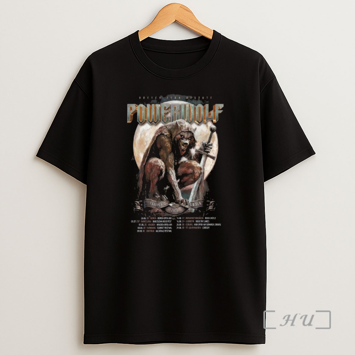 Officials Powerwolf European Summer Tour 2025 Shirt Sweatshirt Tee