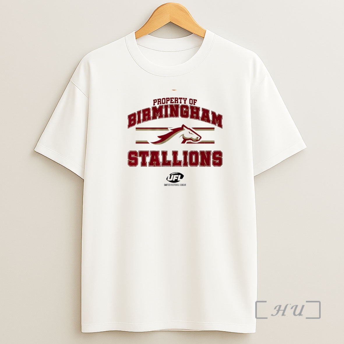 Officials Property Of Birmingham Stallions Ufl Logo Circle Shirt Sweatshirt Tee
