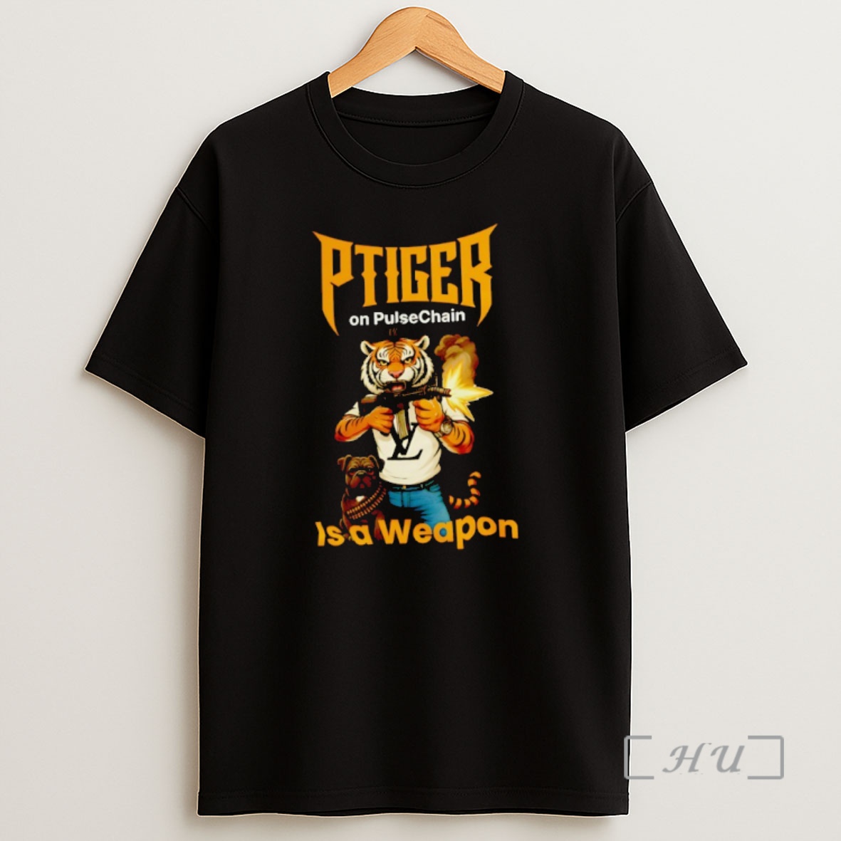 Officials Ptiger On Pulsechain Is A Weapon Shirt Sweatshirt Tee