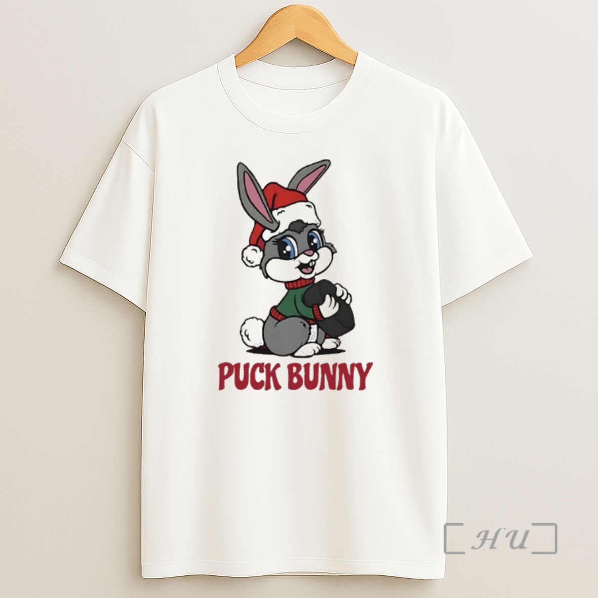 Officials Puck Bunny Hockey Christmas Santa Shirt Sweatshirt Tee