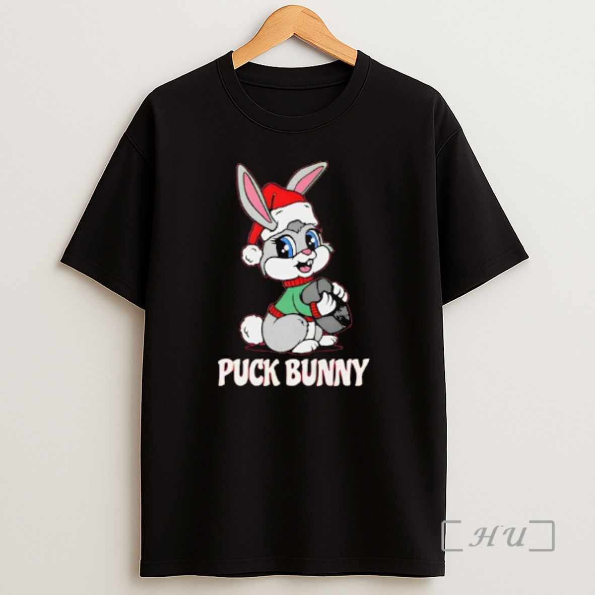Officials Puck Bunny Santa Hat Shirt Sweatshirt Tee
