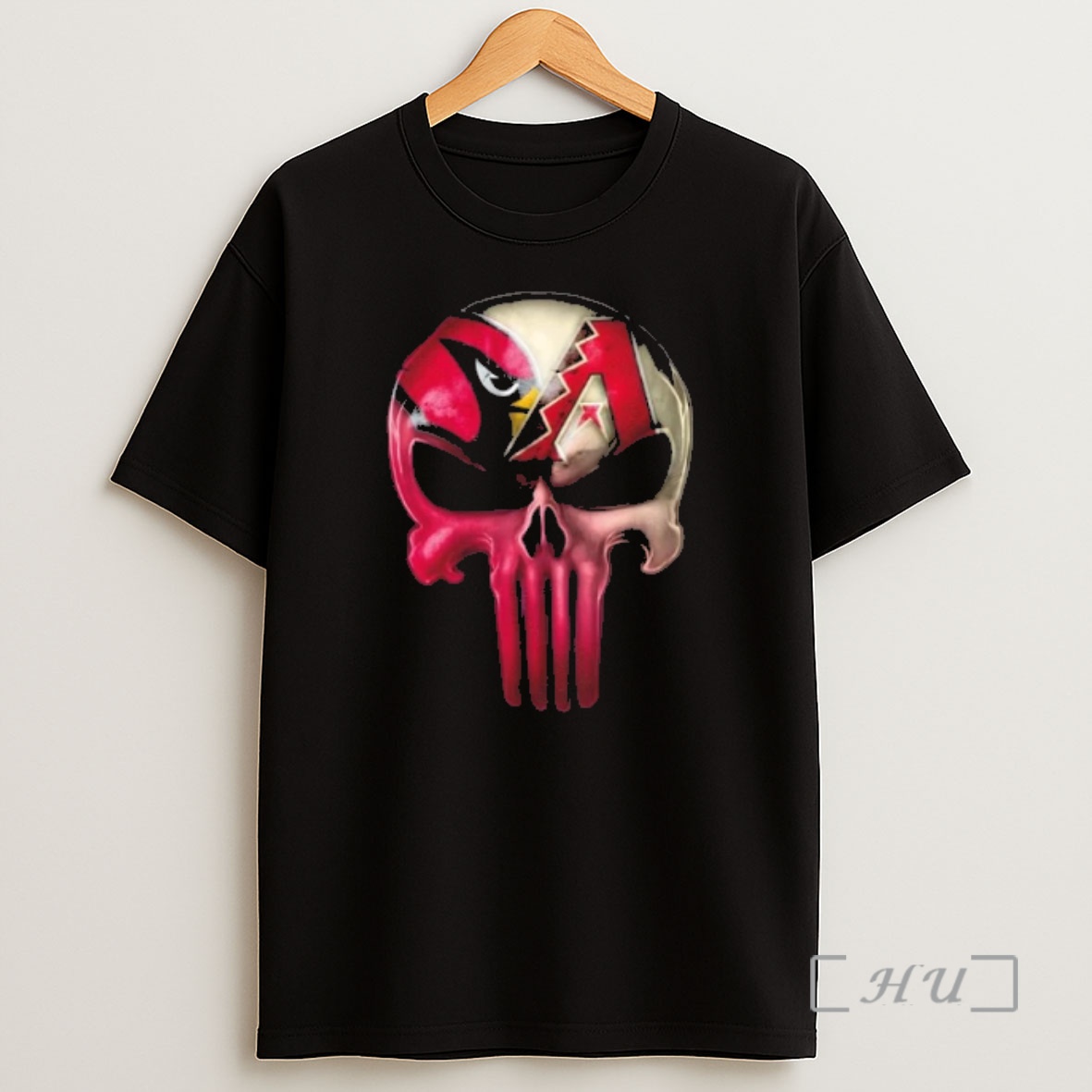 Officials Punisher Skull Arizona City Sports Cardinals X Diamondbacks Shirt Sweatshirt Tee