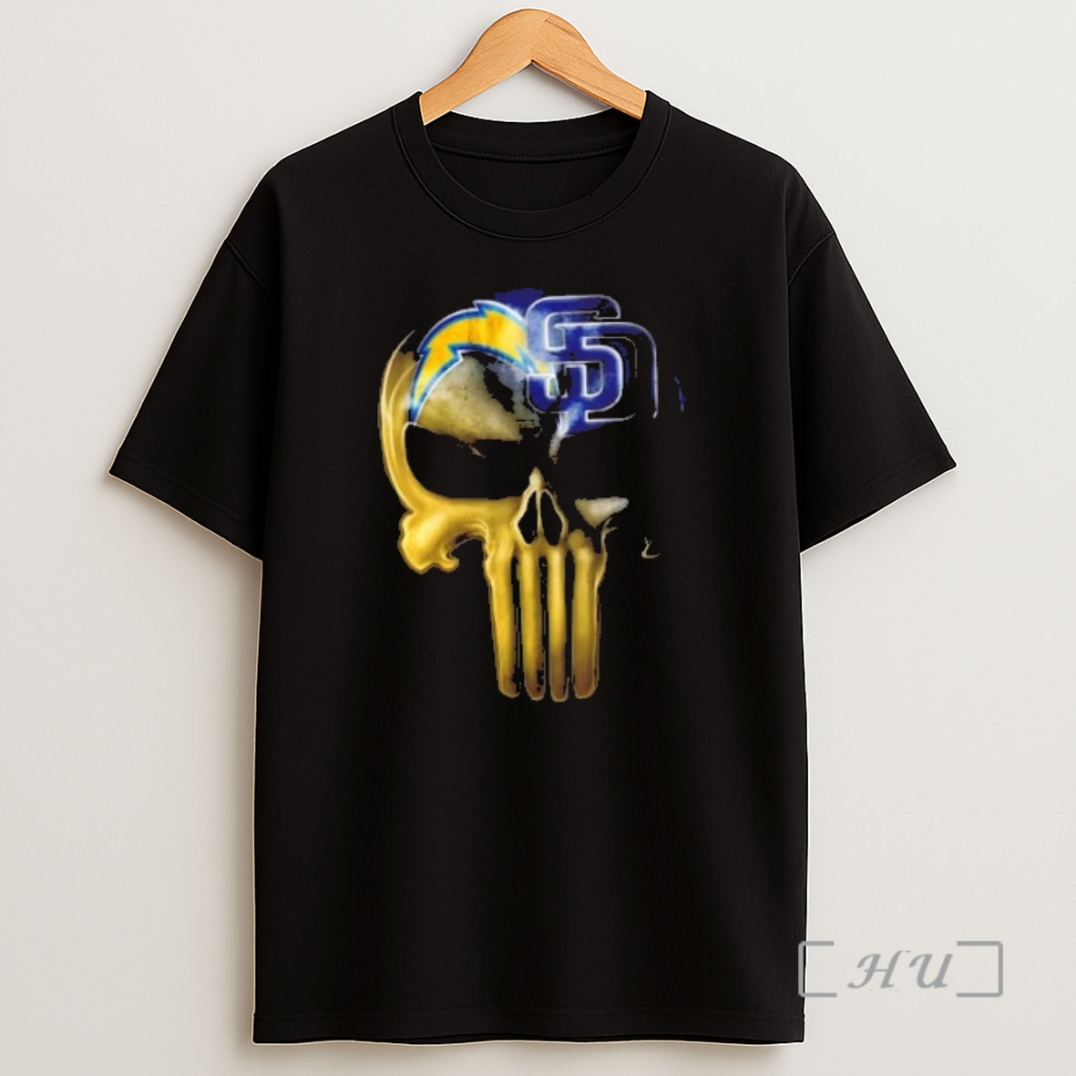 Officials Punisher Skull California City Sports Los Angeles Chargers X San Diego Padres Shirt Sweatshirt Tee