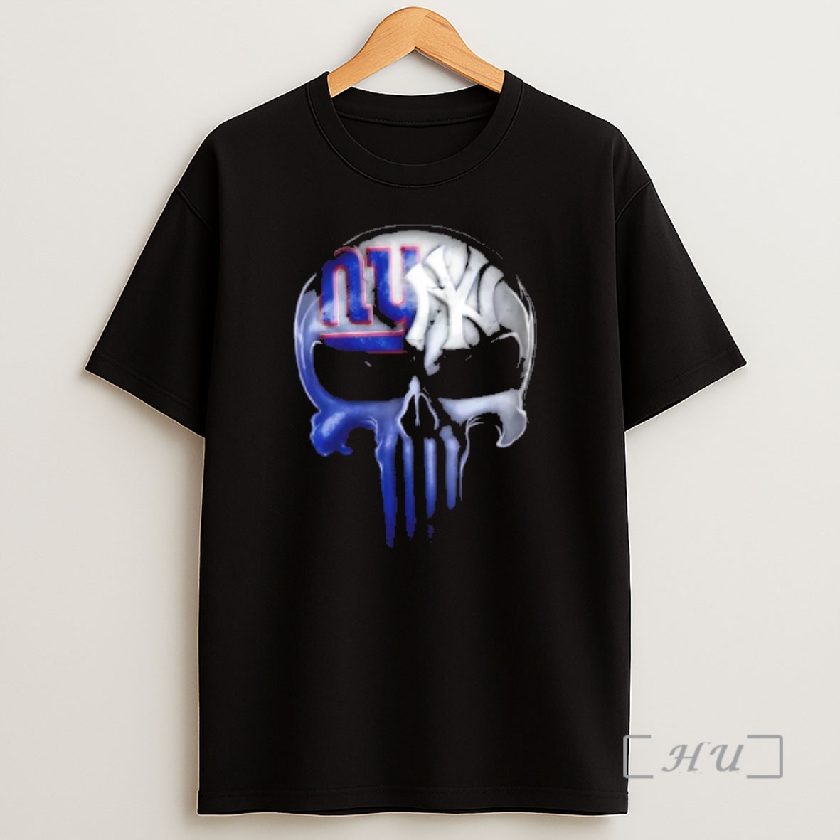 Officials Punisher Skull New York City Sports Giants X Yankees Shirt Sweatshirt Tee
