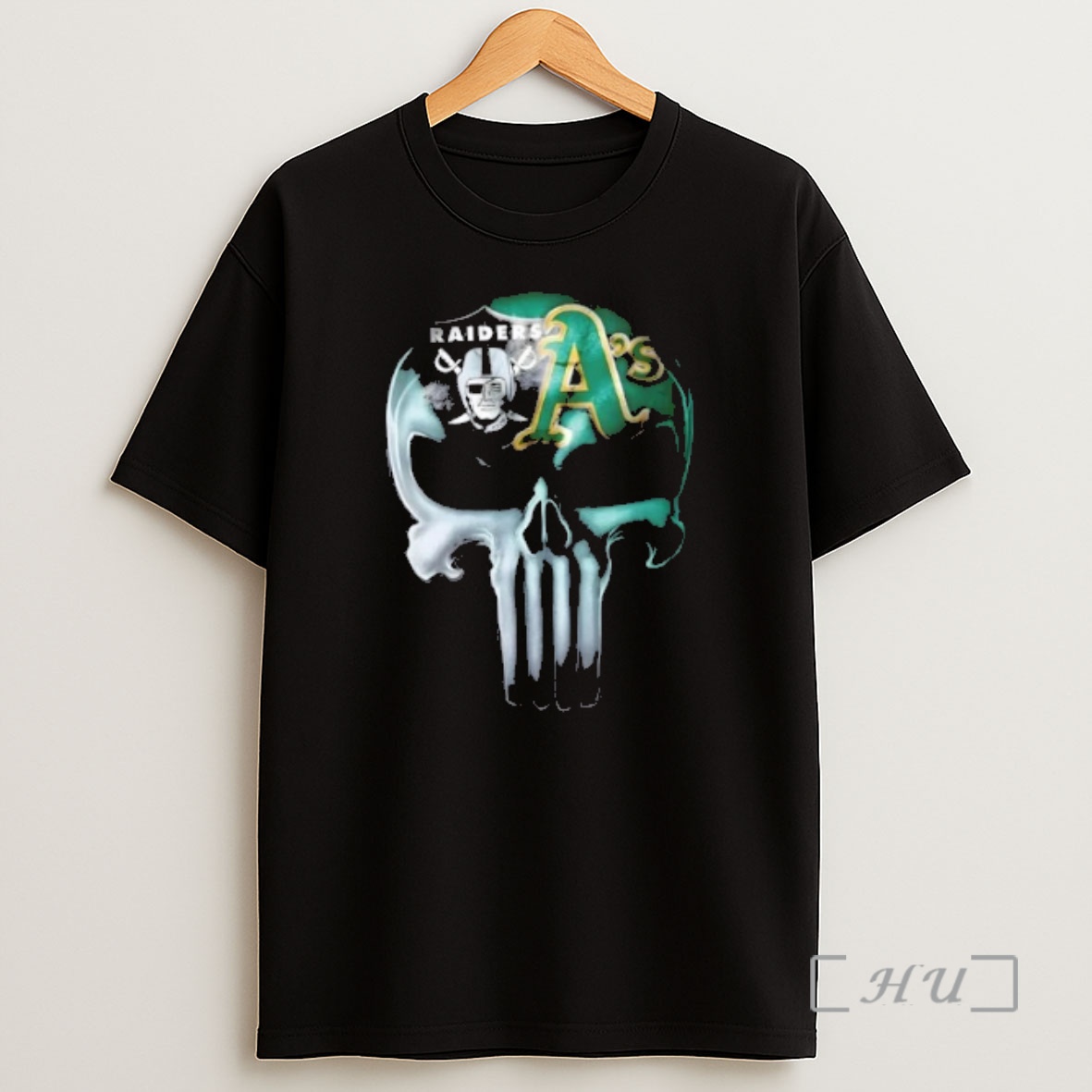 Officials Punisher Skull Oakland City Sports Raiders X Athletics Shirt Sweatshirt Tee
