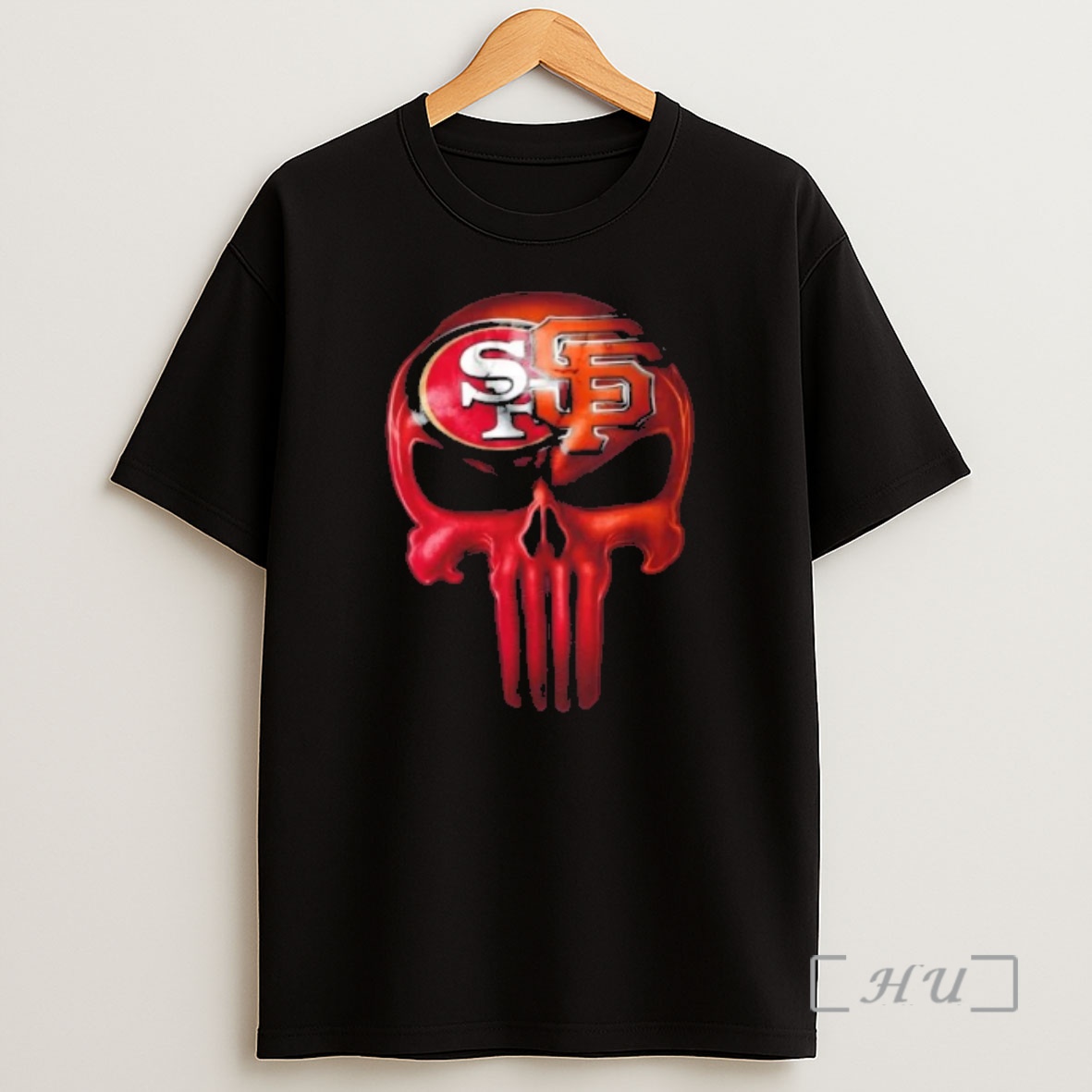 Officials Punisher Skull San Francisco City Sports 49ers X Giants Shirt Sweatshirt Tee