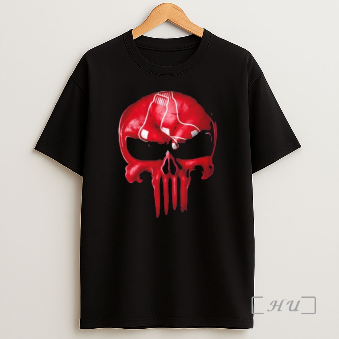 Officials Punisher Skull X Boston Red Sox Baseball Logo Shirt Sweatshirt Tee