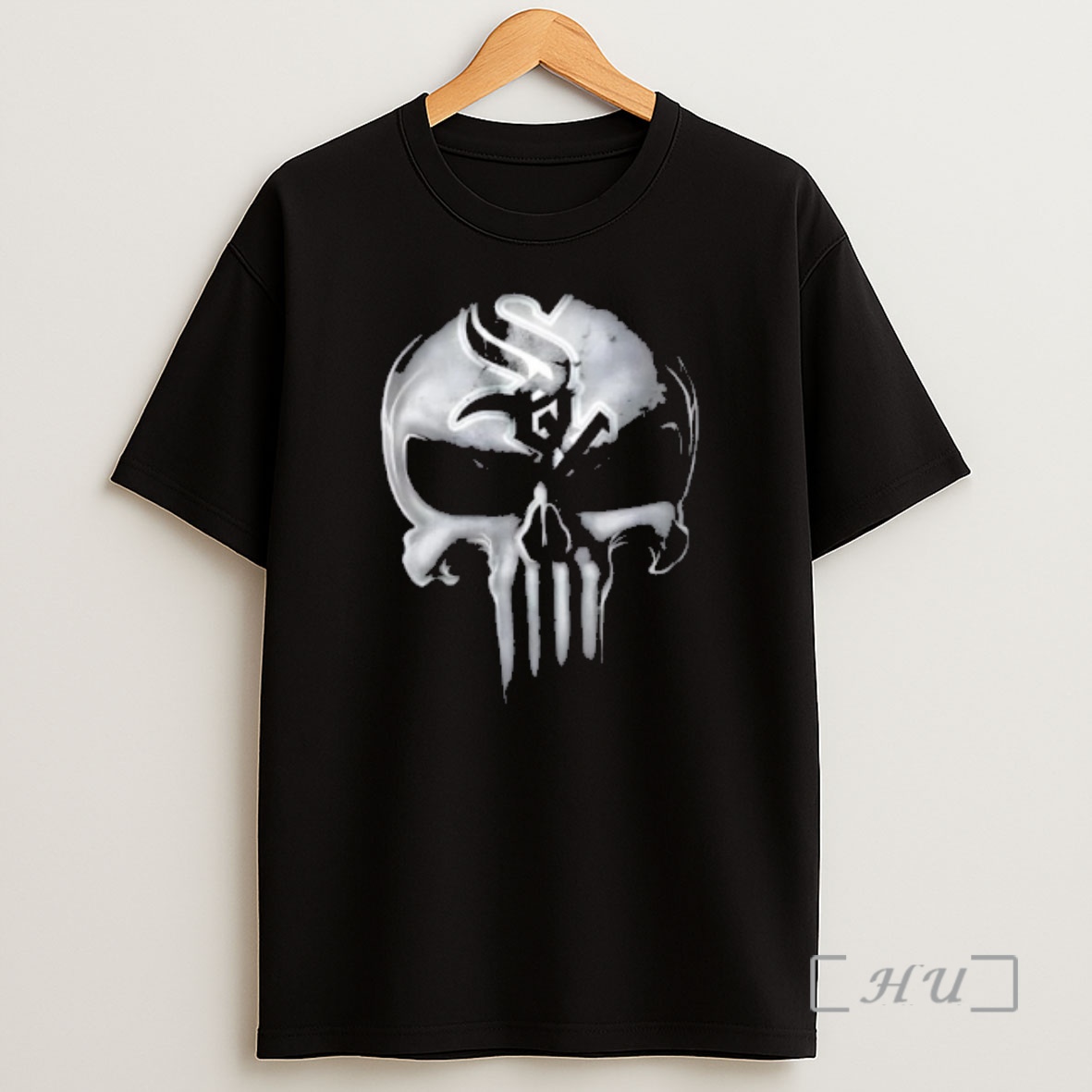 Officials Punisher Skull X Chicago White Sox Baseball Logo Shirt Sweatshirt Tee