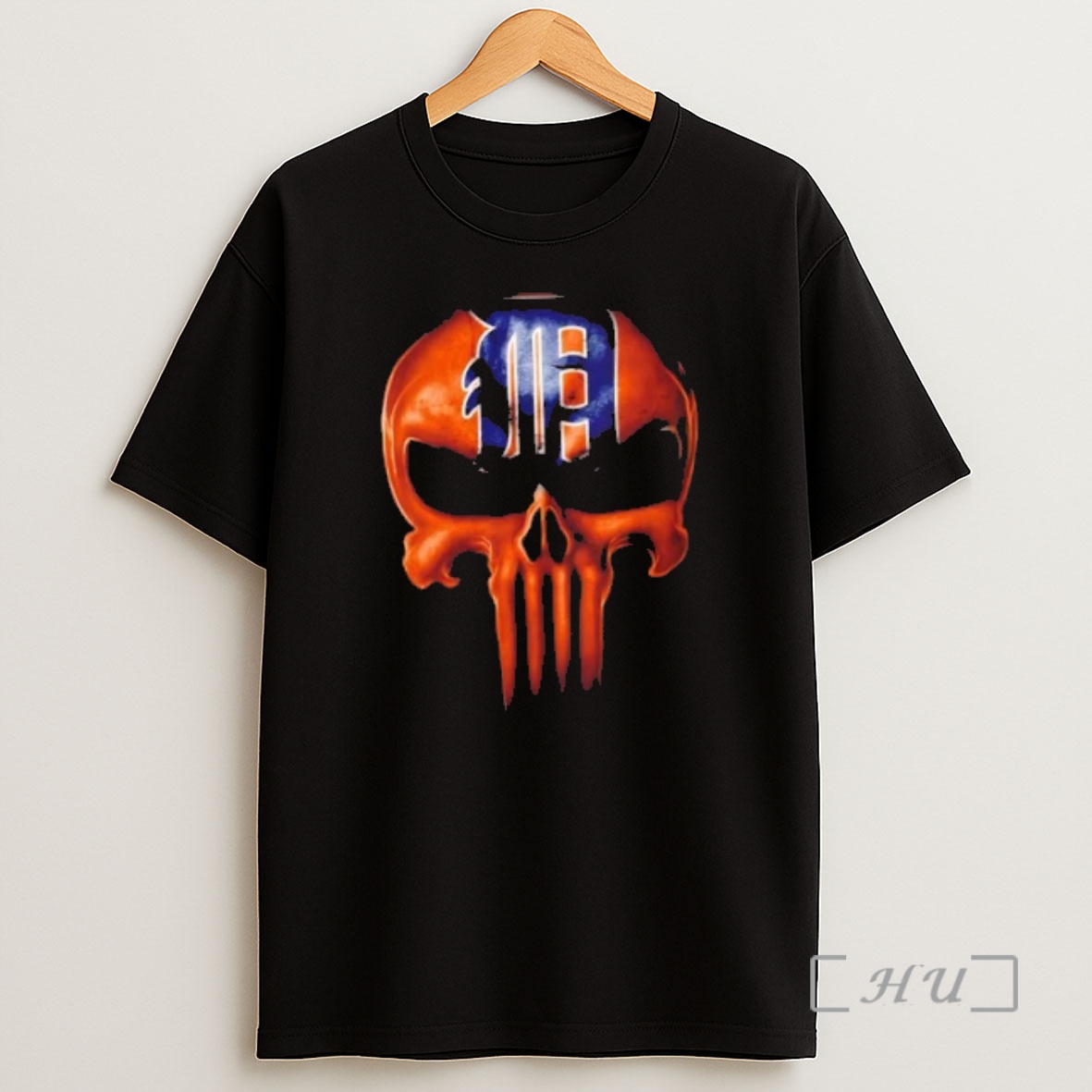 Officials Punisher Skull X Detroit Tigers Baseball Logo Shirt Sweatshirt Tee