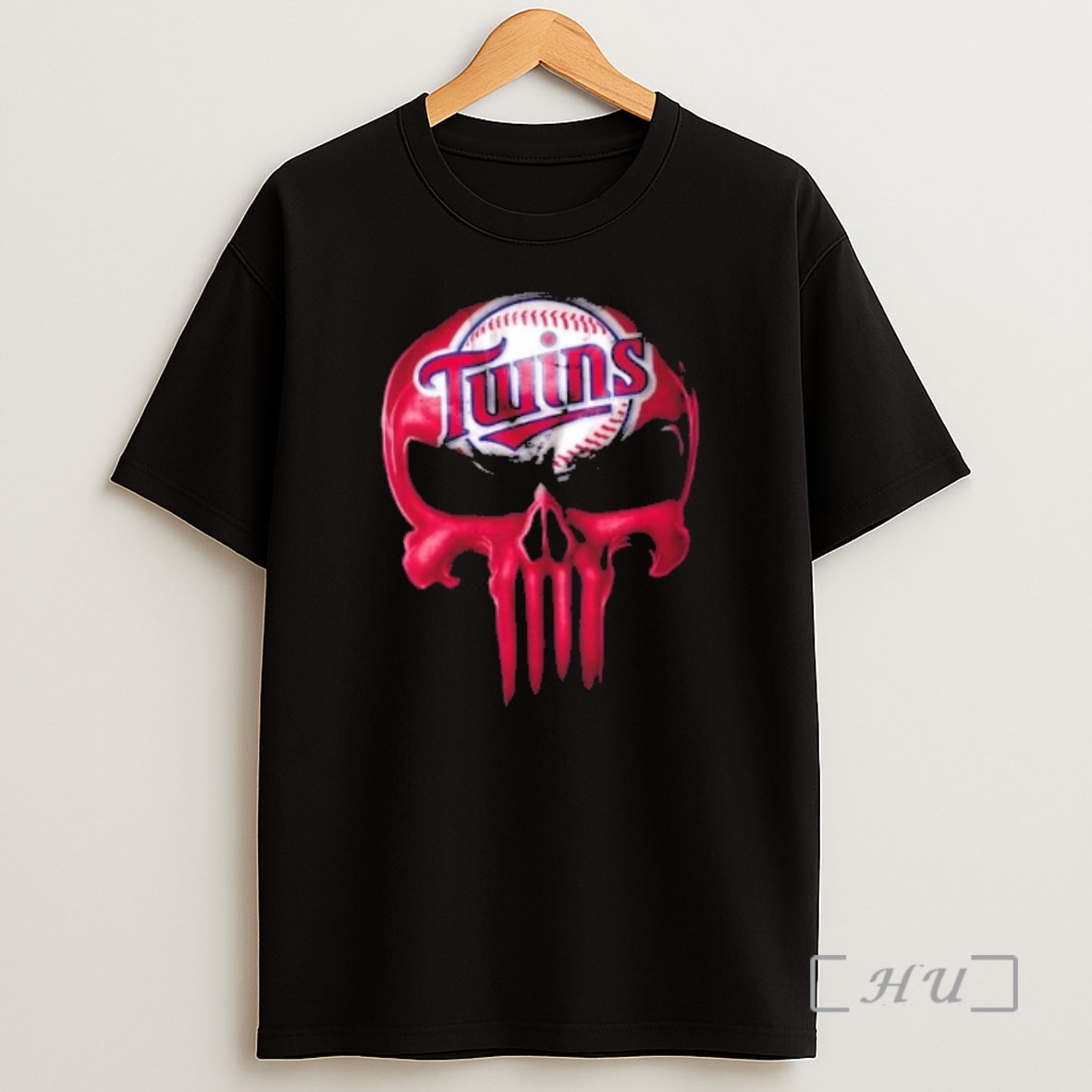 Officials Punisher Skull X Minnesota Twins Baseball Logo Shirt Sweatshirt Tee