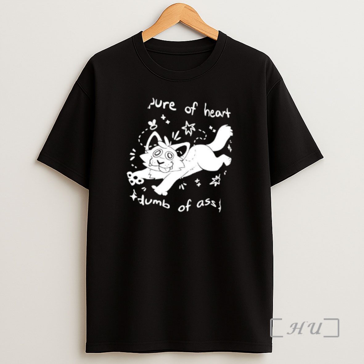 Officials Pure Of Heart Dumb Of Ass Cat Graphic Premium Shirt Sweatshirt Tee