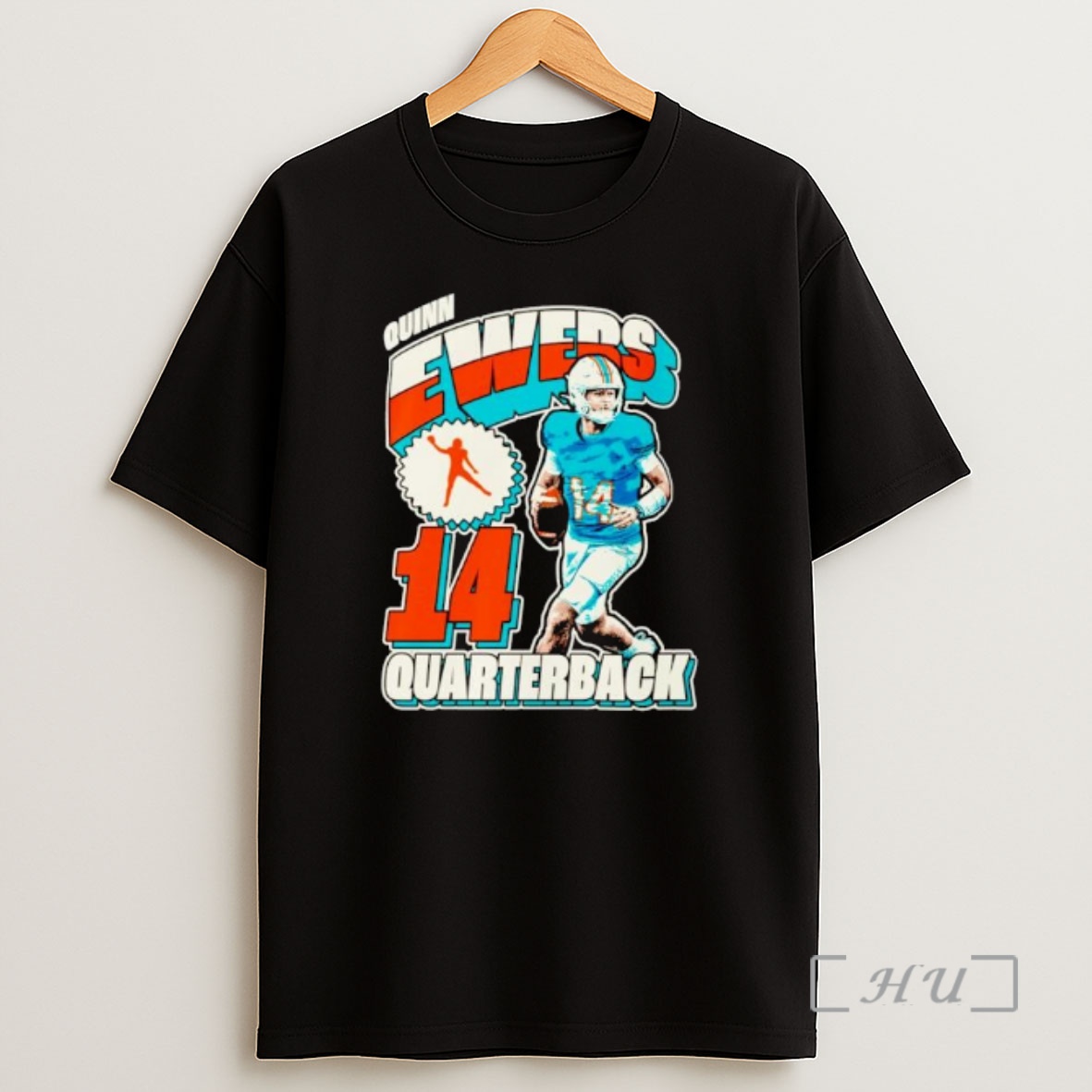 Officials Quinn Ewers Miami Dolphins Nfl 14 Quarterback Ornaments Shirt Sweatshirt Tee