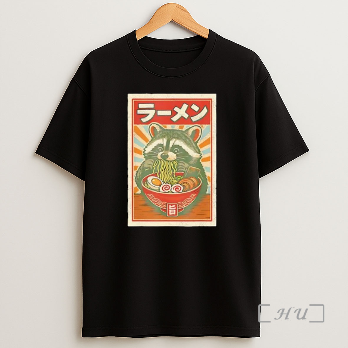Officials Raccoon Eating Ramen Japanese Cuisine Retro Shirt Sweatshirt Tee