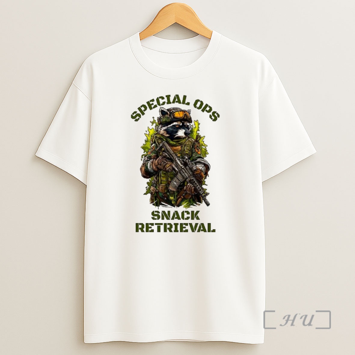 Officials Raccoon In Combat Gear Special Ops Snack Retieval Shirt Sweatshirt Tee