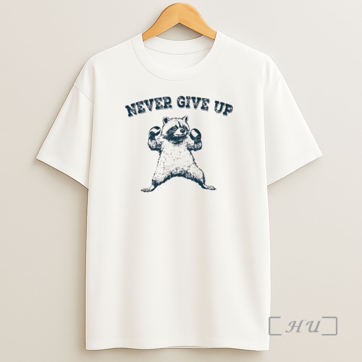 Officials Raccoon Never Give Up Shirt Sweatshirt Tee