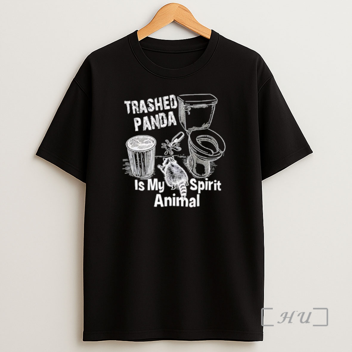 Officials Racoon Drunk Trashed Panda Is My Spirit Animal Meme Shirt Sweatshirt Tee