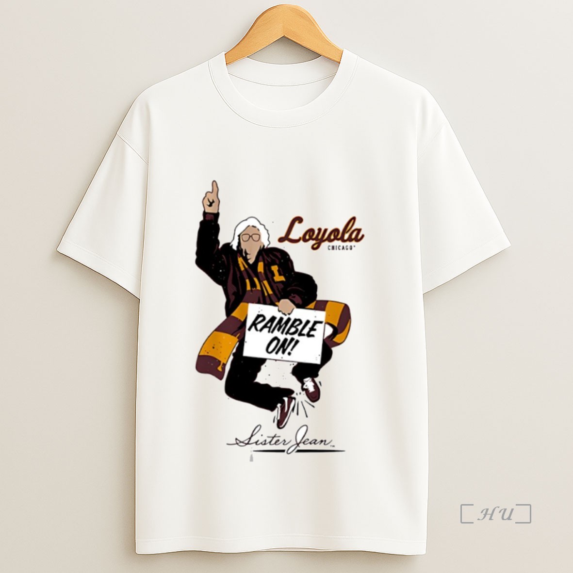 Officials Ramble On Sister Jean Loyola University Chicago Ramblers Circle Premium Shirt Sweatshirt Tee