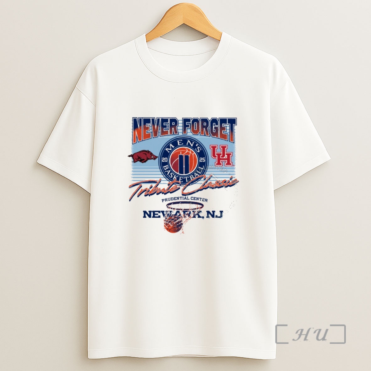 Officials Razorbacks Vs Cougars Never Forget Tribute Basketball Prudential Center Newark Nj Premium Shirt Sweatshirt Tee