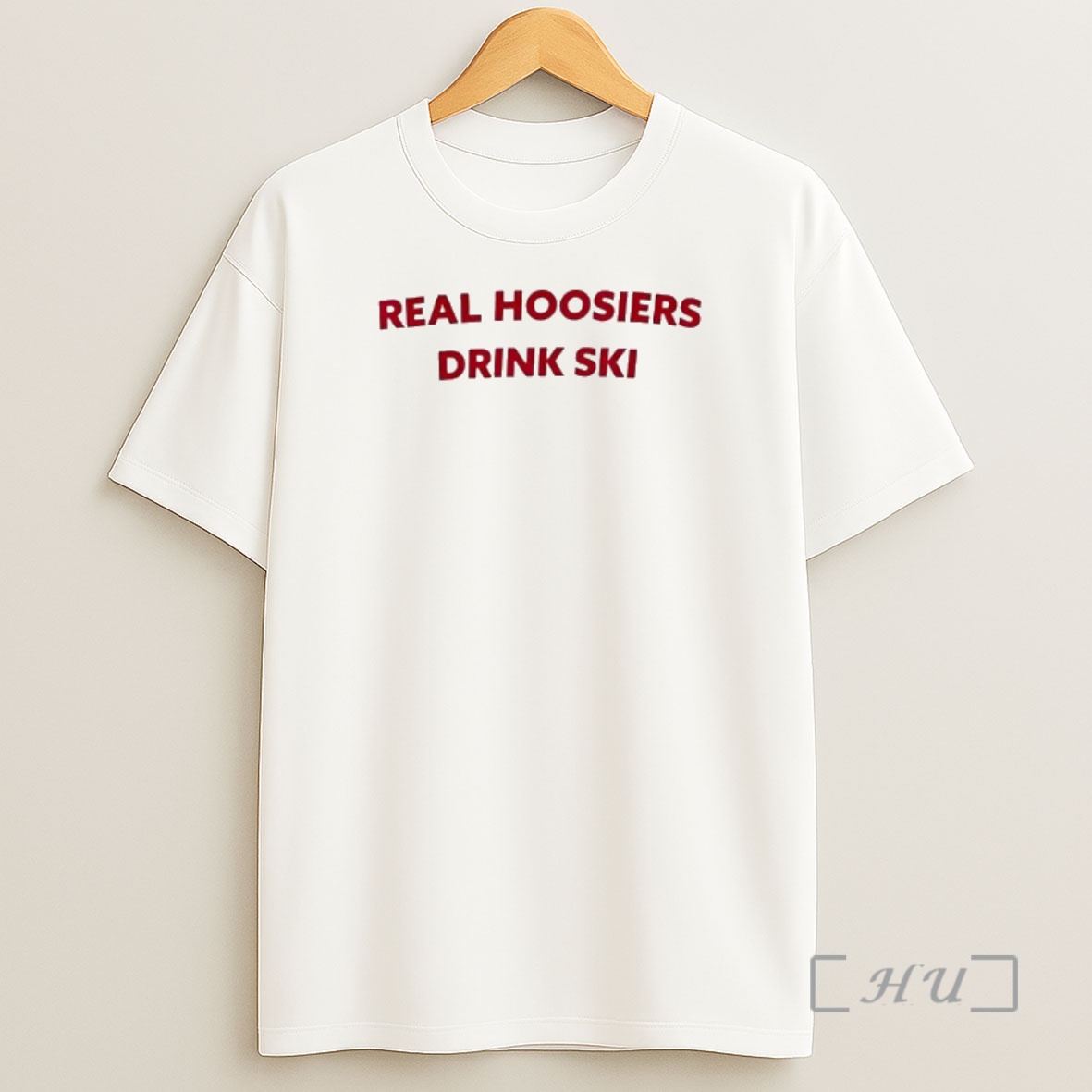 Officials Real Hoosiers Drink Ski Text Shirt Sweatshirt Tee