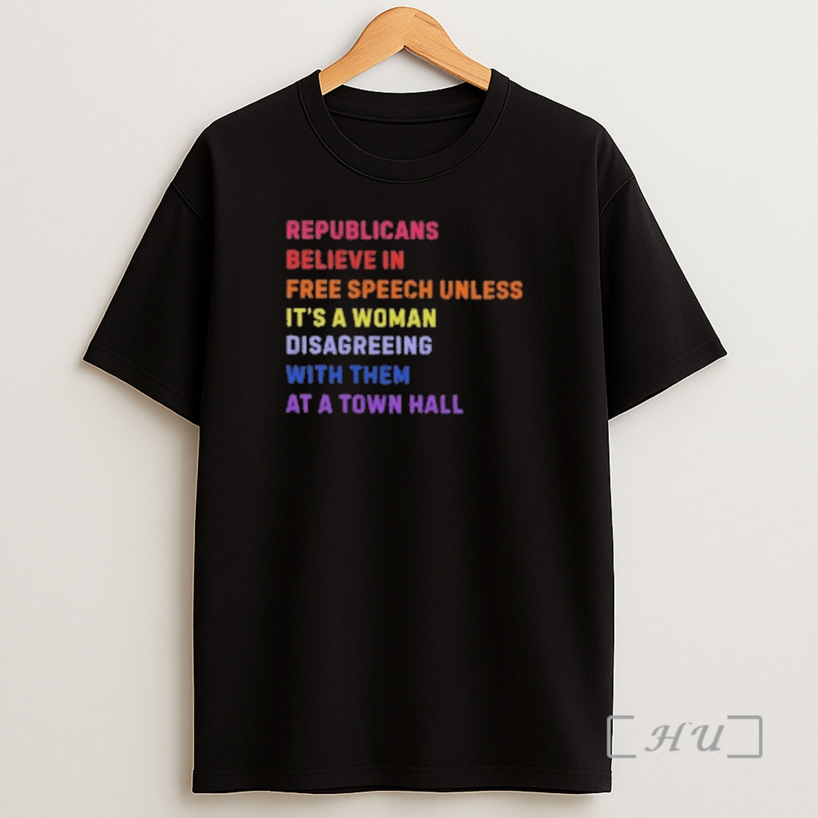 Officials Republicans Believe In Free Speech Unless Its A Woman Disagreeing With Them At A Town Hall Premium Shirt Sweatshirt Tee