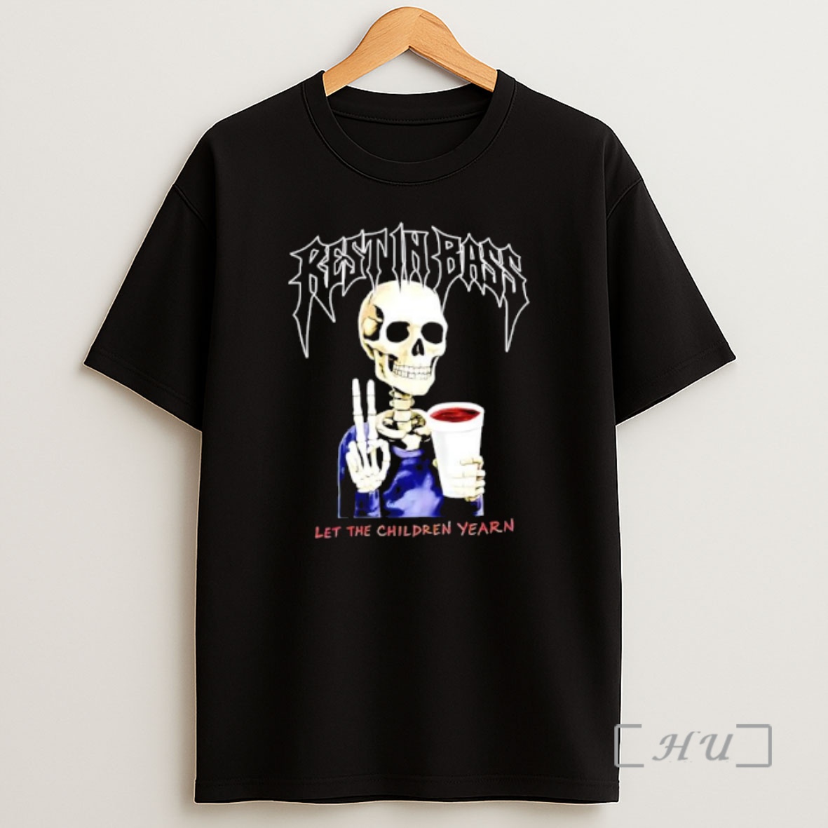 Officials Rest In Bass Let The Children Yearn Skeleton Graphic Shirt Sweatshirt Tee