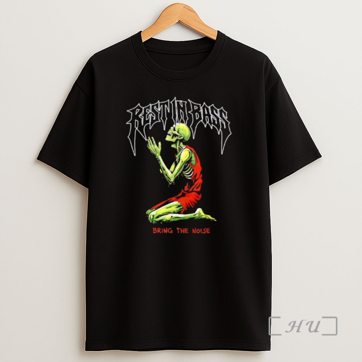 Officials Rest In Bass Bring The Noise Skeleton Graphic Shirt Sweatshirt Tee