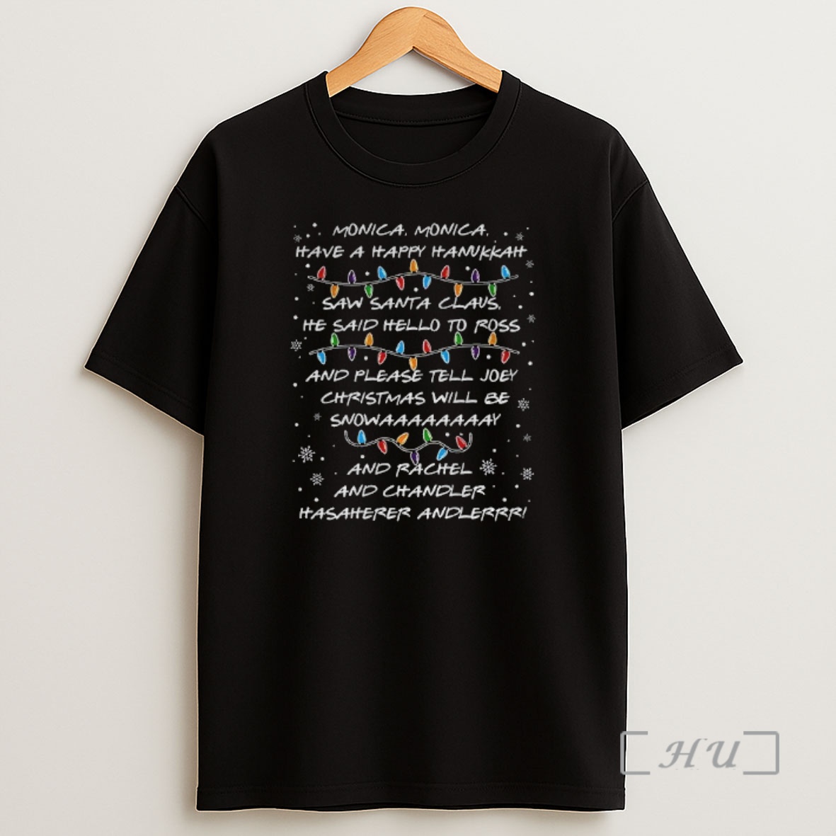 Officials Retro Christmas Phoebes Song Monica Have A Happy Hanukkah Premium Shirt Sweatshirt Tee