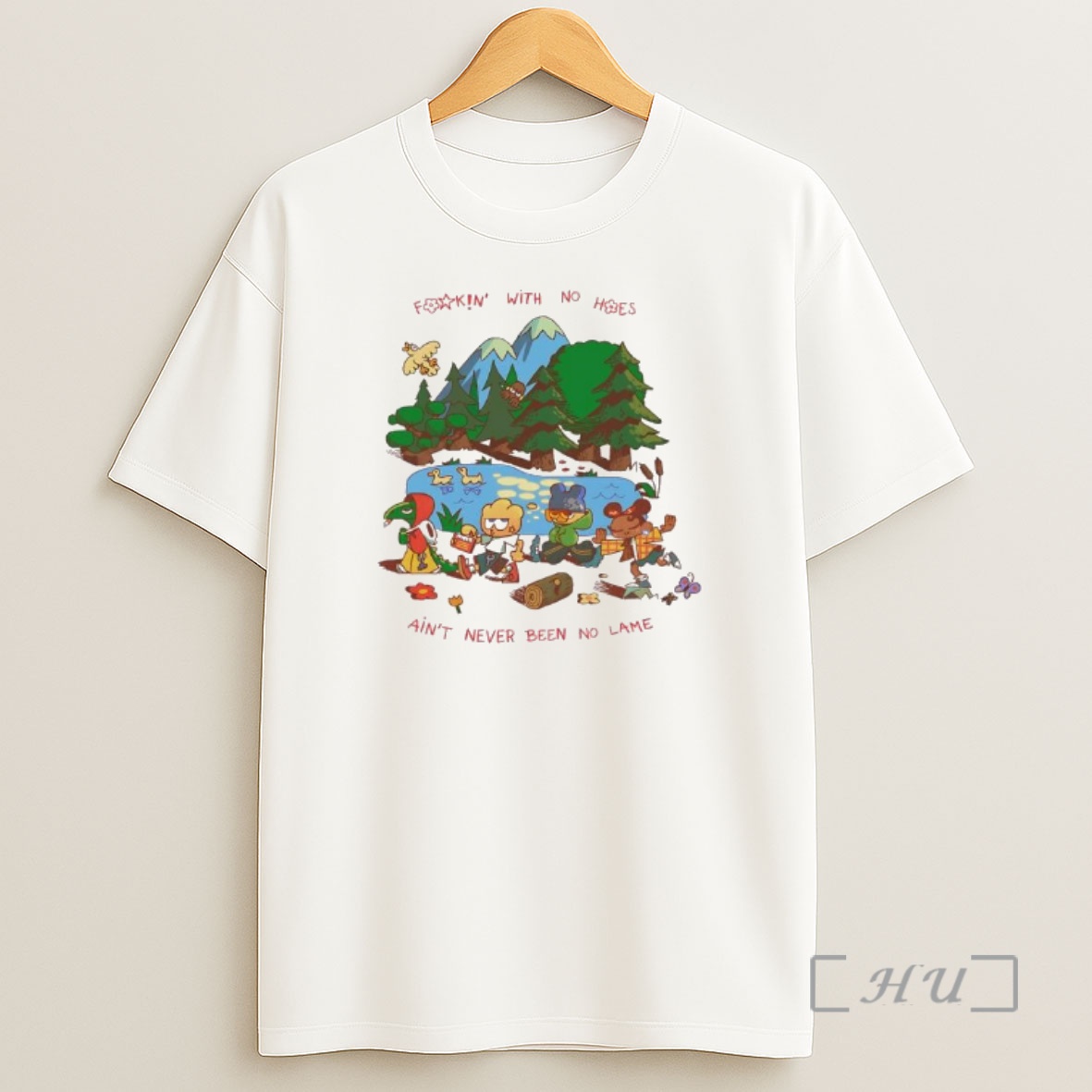 Officials Rhymezlikedimez Fookin With No Hoes Aint Never Been No Lame Graphic Premium Shirt Sweatshirt Tee
