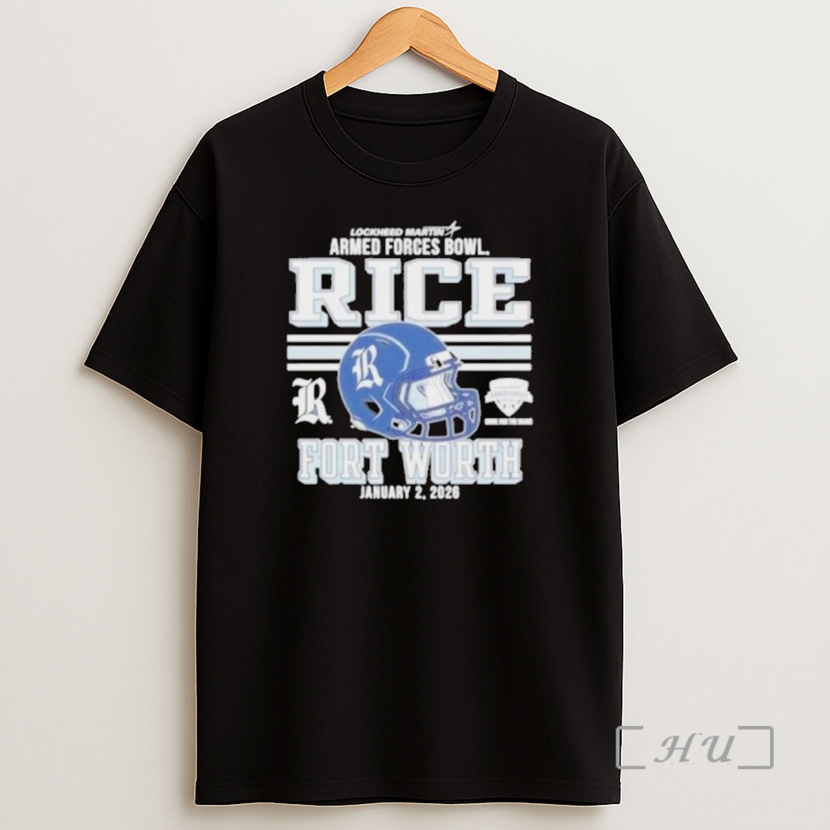 Officials Rice Owls Football 2026 Armed Forces Bowl Fort Worth Helmet Shirt Sweatshirt Tee